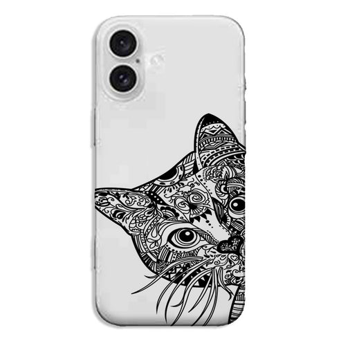 Coque iPhone 16 Chat Azteque