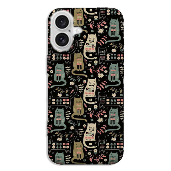 Coque iPhone 16 Chat Folk