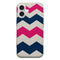 Coque pour iPhone 16 Zig Zag Rose | Arc en Ciel