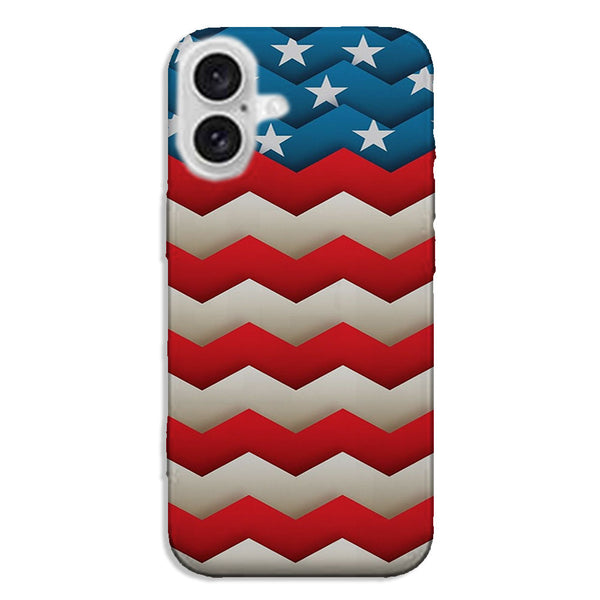 Coque pour iPhone 16 Usa Chevrons Vote