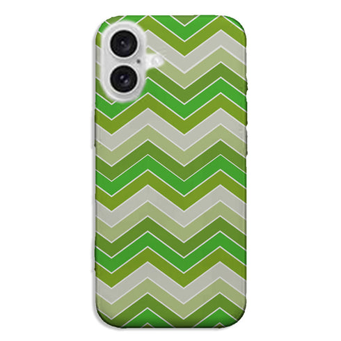 Coque pour iPhone 16 Garden Spring Chevrons | Vert Sarcelle