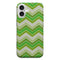 Coque pour iPhone 16 Garden Spring Chevrons | Vert Sarcelle
