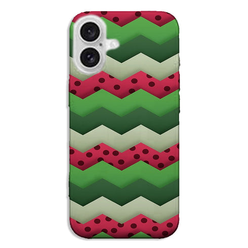 Coque pour iPhone 16 Pasteque Summer Chevrons