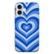 Coque iPhone 16 Coeur Bleu
