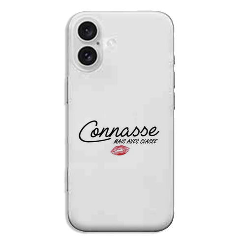 Coque iPhone 16 Connasse avec classe