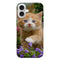 Coque iPhone 16 Flowery Garden Lovely and enchanting cat