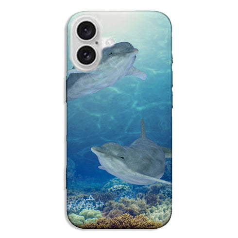 Coque iPhone 16 Dauphins-Heureux