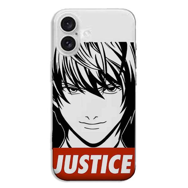 Coque iPhone 16 Death Note Justice