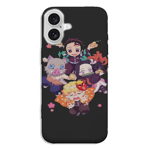 Coque iPhone 16 Demon Slayer Chibi