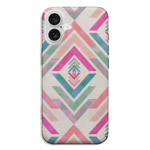 Coque pour iPhone 16 Fancy Diams azteque Rose