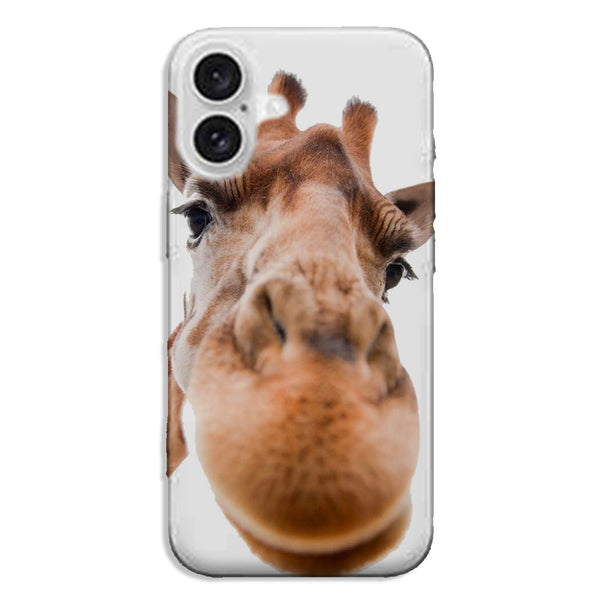 Coque iPhone 16 Drôle de Girafe
