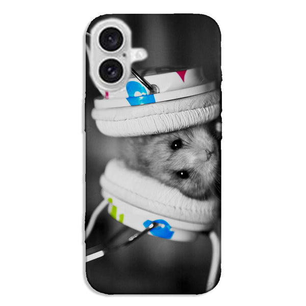 Coque iPhone 16 Funny Hamster Beat Sound