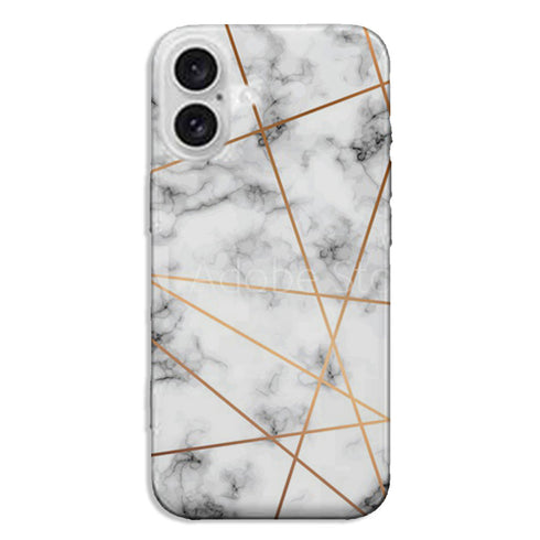 Coque iPhone 16 Love Room Marbré