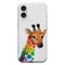 Coque iPhone 16 Girafe Mulicouleurs