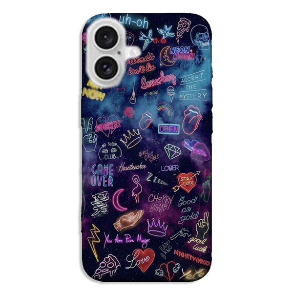 Coque pour iPhone 16 Monster Graffiti Space