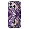 Coque iPhone 16 Hibou violet Azteque