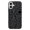 Coque iPhone 16 Hibou Noir et Blanc