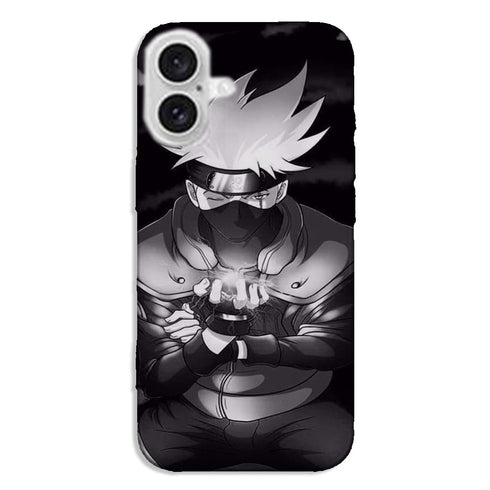 Coque iPhone 16 Naruto Kakashi Pouvoir Des Ombres
