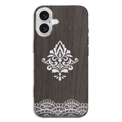 Coque pour iPhone 16 Lace Woods Black