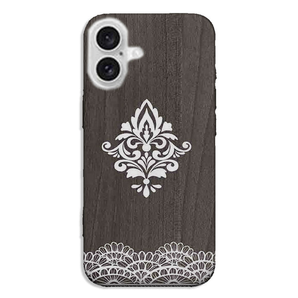 Coque pour iPhone 16 Lace Woods Black