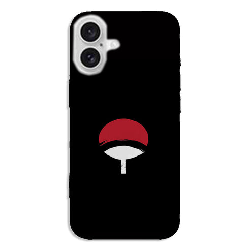 Coque iPhone 16 Logo Sasuke Naruto