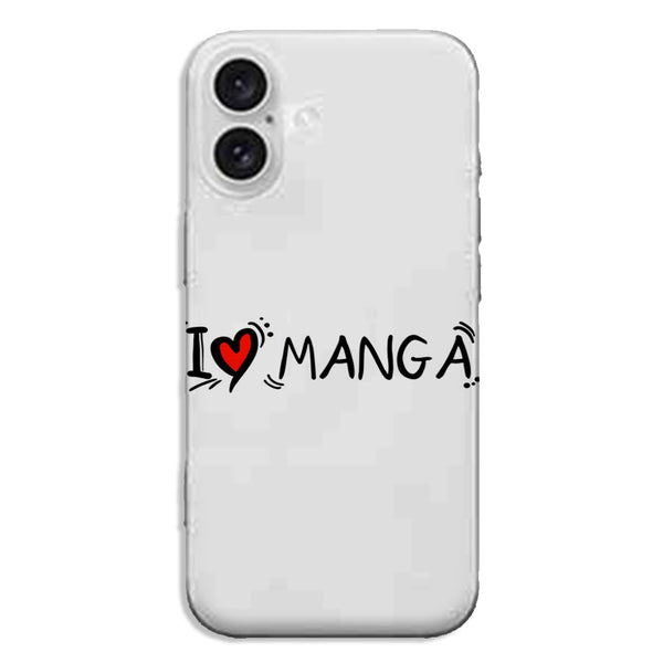Coque iPhone 16 Love Manga