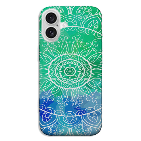 Coque pour iPhone 16 Green deal Mandala