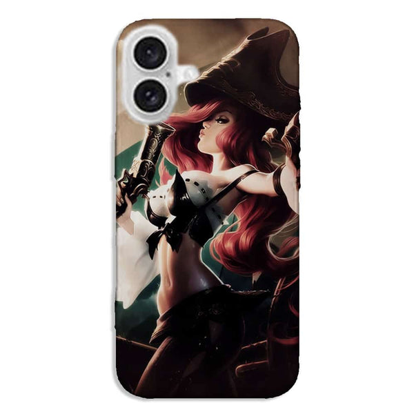 Coque iPhone 16 Manga Girl Pirate