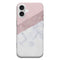 Coque iPhone 16 Marbre Swarovski Rose