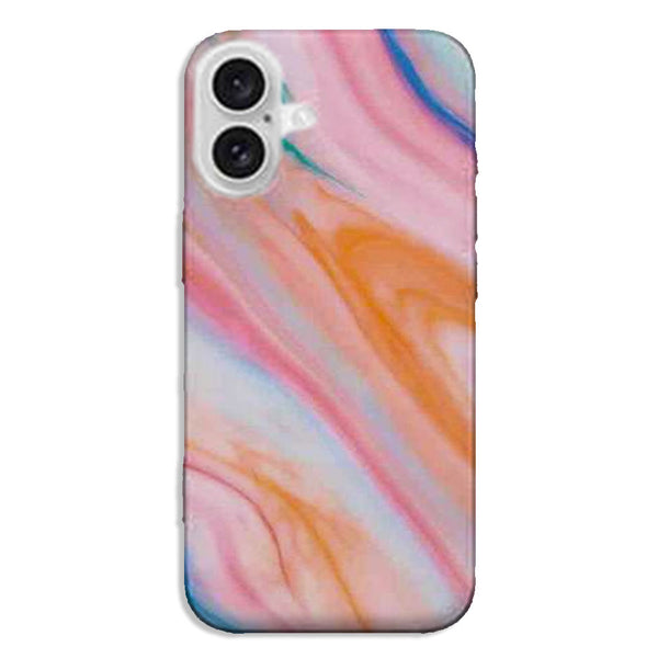 Coque iPhone 16 Marbre Corail d'Australie