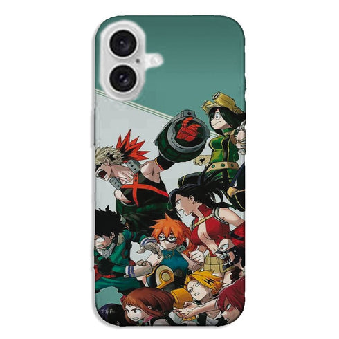 Coque iPhone 16 My Hero Academia fight adn