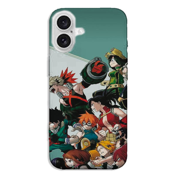 Coque iPhone 16 My Hero Academia fight adn