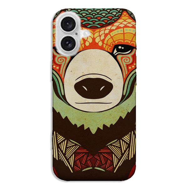 Coque iPhone 16 Ours Tribal