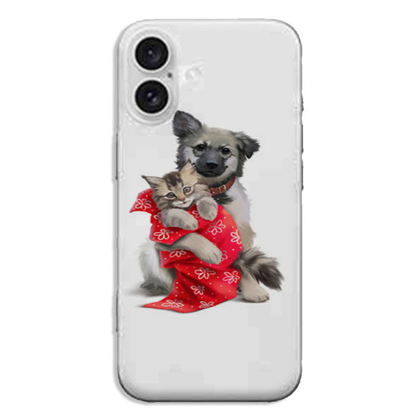 Coque iPhone 16 Pluffy Cat