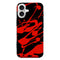 Coque pour iPhone 16 Paint Slpash Rouge