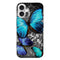 Coque iPhone 16 Papillon Turquoise