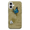 Coque iPhone 16 Papillon Bleu