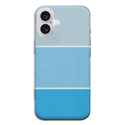 Coque iPhone 16 Pastel Bleu abstrait
