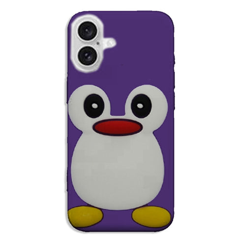 Coque iPhone 16 Pingouin Violet