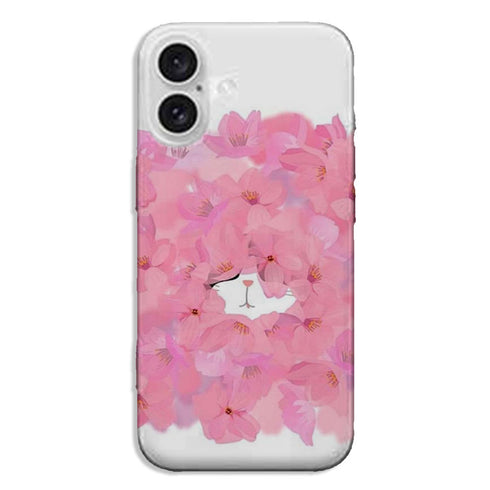 Coque iPhone 16 Pinky Cat | Couleur fuchsia