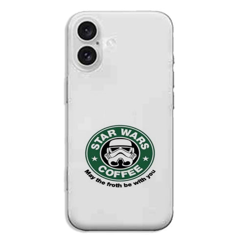 Coque iPhone 16 Stormtrooper Coffee