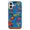 Coque iPhone 16 Super Héros Bleu