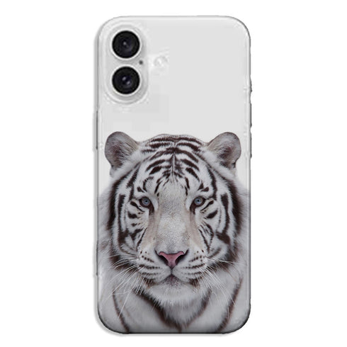 Coque iPhone 16 Tigre Blanc