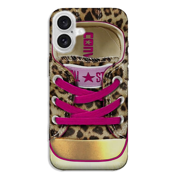 Coque iPhone 16 All Star Leopard