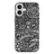Coque pour iPhone 16 Aztec bw handmade