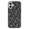 Coque iPhone 16 Black and white swirls