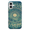 Coque pour iPhone 16 Blue organic boho mandala