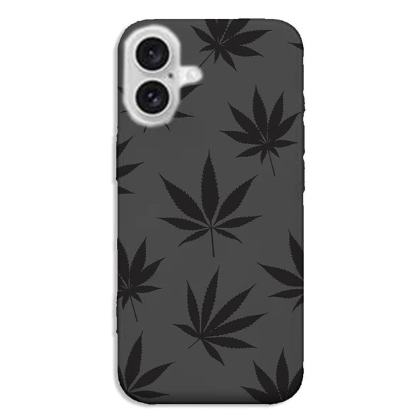 Coque pour iPhone 16 Canabis Leaf Pattern