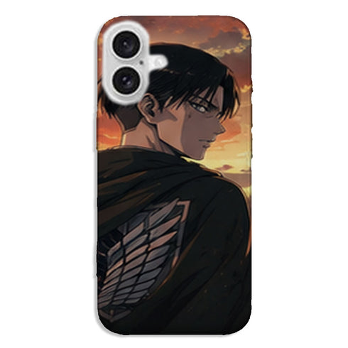 Coque Levi Ackerman Coucher de Soleil Attaque des Titans - coque silicone manga iPhone Samsung