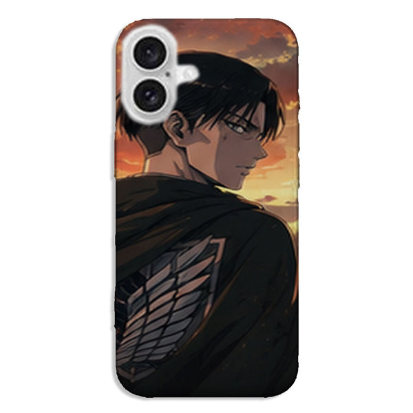 Coque Levi Ackerman Coucher de Soleil Attaque des Titans - coque silicone manga iPhone Samsung